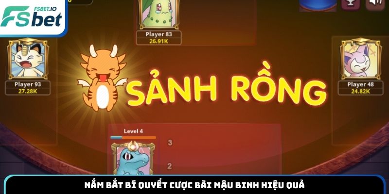 Nắm bắt bí quyết cược bài mậu binh hiệu quả