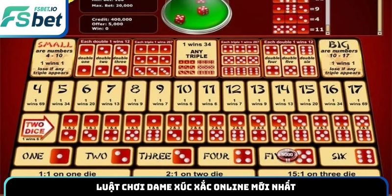 Luật chơi dame xúc xắc online mới nhất